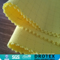 Hi vis CVC fabric with fireproof anti-static anti-acid functions